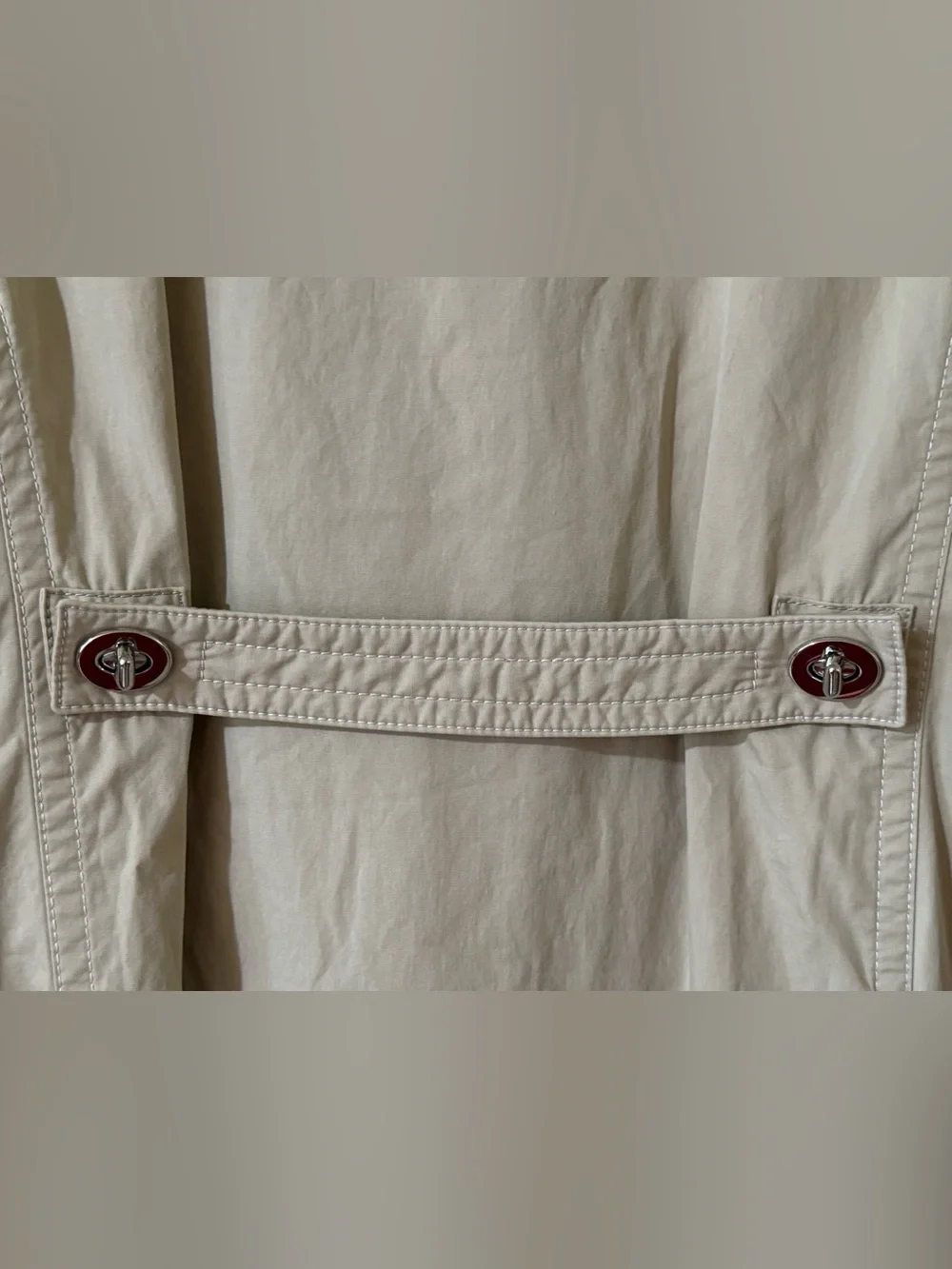 Coach Beige Single-Breasted Trench Coat